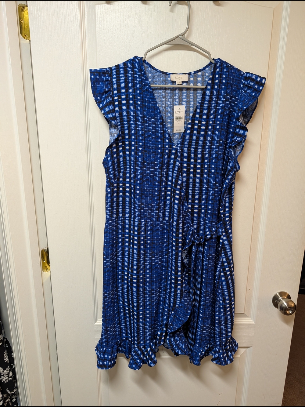 LOFT Blue Wrap Dress
